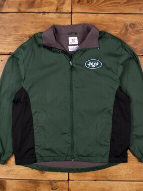 Vintage NFL New York Jets Windbreaker Bomber Jacket – Green L
